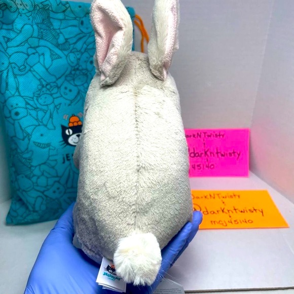 1 OWNER! AUTH SALES RECEIPT! RETIRED BNWT Jellycat Cuddlebud Bernard Bunny - Picture 8 of 15